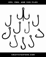 Image result for Simple Fish and Hook Silhouette