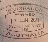 Image result for Australia Immigration Stamp