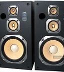 Image result for Tall Vintage JVC Speakers