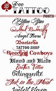 Image result for Free Tattoo Style Fonts