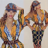 Image result for African Print Beyonce Dress