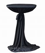 Image result for Round Table with Black Tablecloth Transparent Image