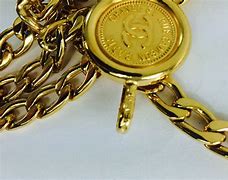 Image result for Chanel Vintage Gold Chain Belt Hallmarks