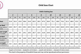 Image result for Toddler Size Chart Clothes