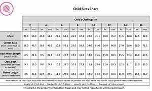 Image result for Cm Size Conversion Chart