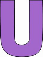 Image result for Purple Glitter Letter U