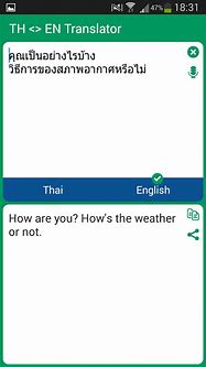 Image result for Thai Language Translator