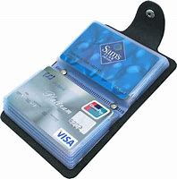 Image result for Plastic Card Holders Slides into Wallet