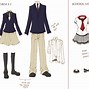 Image result for Anime School Uniform Reference