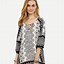 Image result for Black and White Tunic Dress