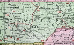 Image result for Crawford County PA Township Map