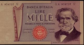 Image result for 1000 Lire Mille in Euro