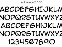 Image result for Font for Anime