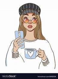 Image result for Hipster Girl Drawing