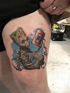 Image result for Baby Groot Cartoon Tattoo