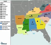 Image result for The South On a Map USA