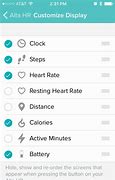 Image result for HR Charge Fitbit Display Icons