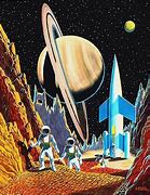 Image result for Retro Outer Space Art