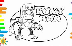 Image result for Poppy Playtime Boxy Boo Chase Coloring Page