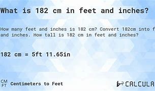 Image result for 182 Cm to Feet