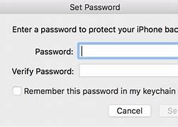 Image result for iTunes Backup Encryption Password