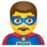 Image result for Man Is a Superhero Emoji