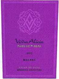 Image result for Vina Alicia Malbec Paso Piedra