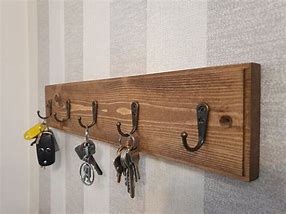 Image result for Wood Christian Key Hook Rack