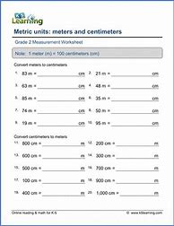 Image result for Meter or Centimeter Worksheet