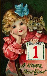 Image result for Happy New Year Vintage Postcards