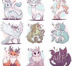 Image result for Mythical Creatures Art Cute Easy