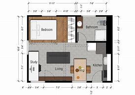 Image result for Studio Apartment Floor Plans Square