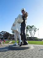 Image result for San Diego Midway Museum with Kissing Statue