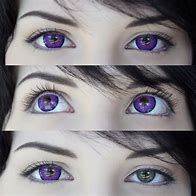 Image result for Purple Contact Lenses for Brown Eyes