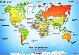 Image result for Country Labeled World Map