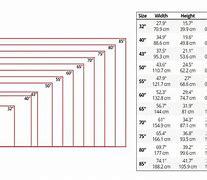 Image result for Flat Screen Sizes Chart