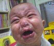 Image result for Baby Crying Snot Bubble