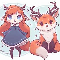 Image result for Chibi Anime Girl Deer