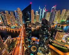 Image result for Dubai City Top View Night