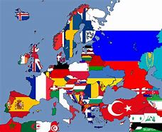 Image result for Europe Map with Countries Flags