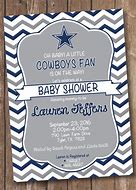 Image result for Dallas Cowboys Baby Shower Invitation