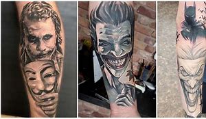 Image result for Dark Knight Joker Tattoo