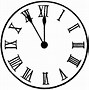 Image result for Roman Numerals Clock Template