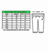 Image result for Track Pant Size Chart India