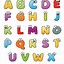 Image result for Cartoon Alphabet Letters A to Z
