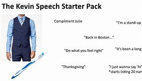 Image result for Speech Starter Pack Meme