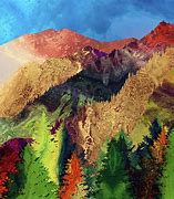 Image result for Abstract Mountain Art