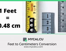 Image result for 1 Feet to Cm