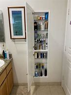 Image result for Recessed Bathroom Cabinet