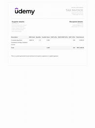 Image result for Email Invoice for Buying a Course
